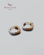 Silver earrings 163