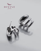 Silver earrings 164