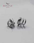 Silver earrings 164