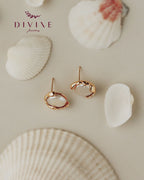 Silver earrings 169