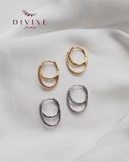 Silver earrings 172