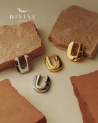 Silver earrings 174