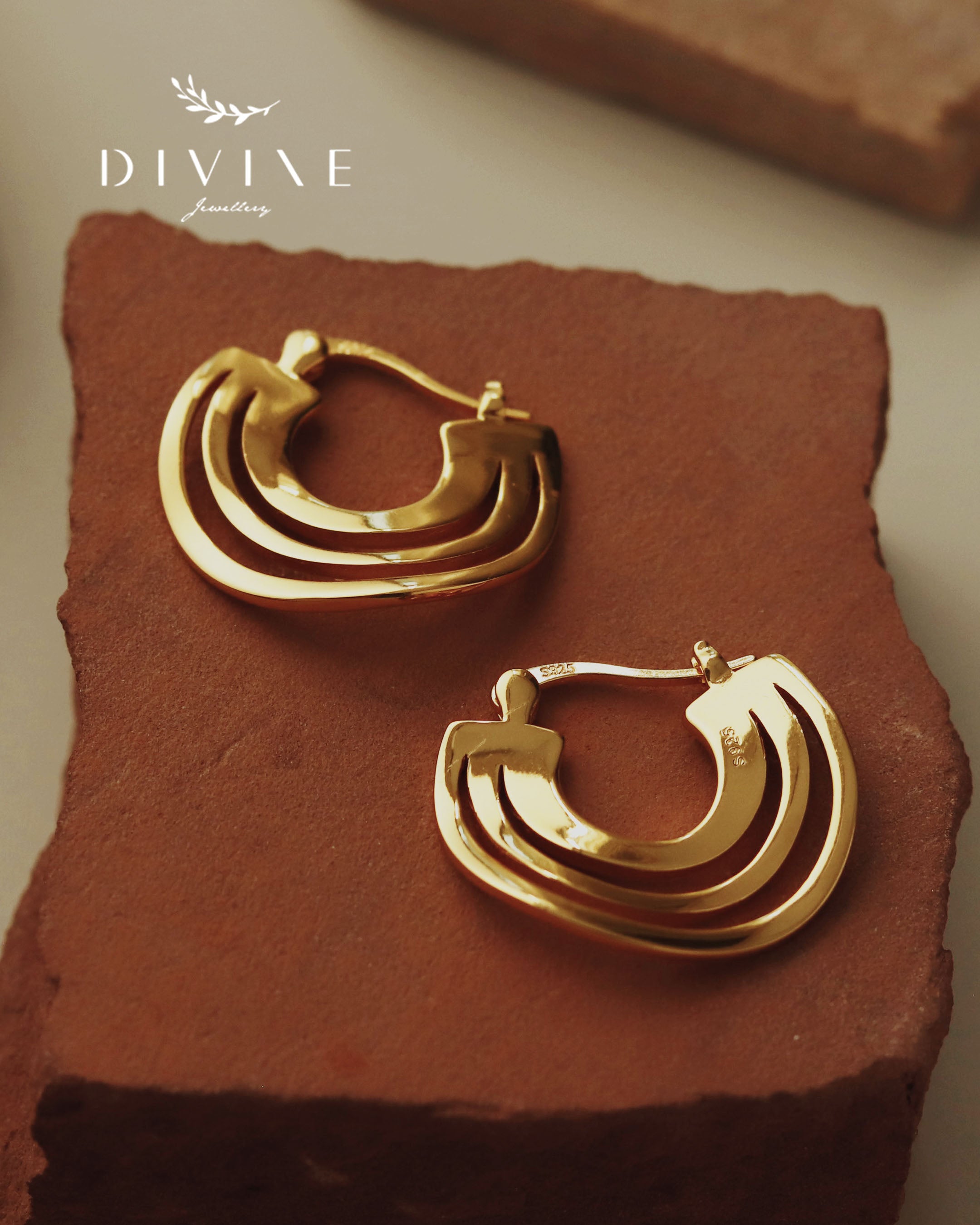 Silver earrings 175