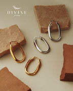 Silver earrings 176