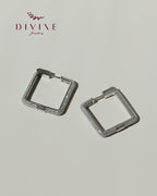 Silver earrings 124