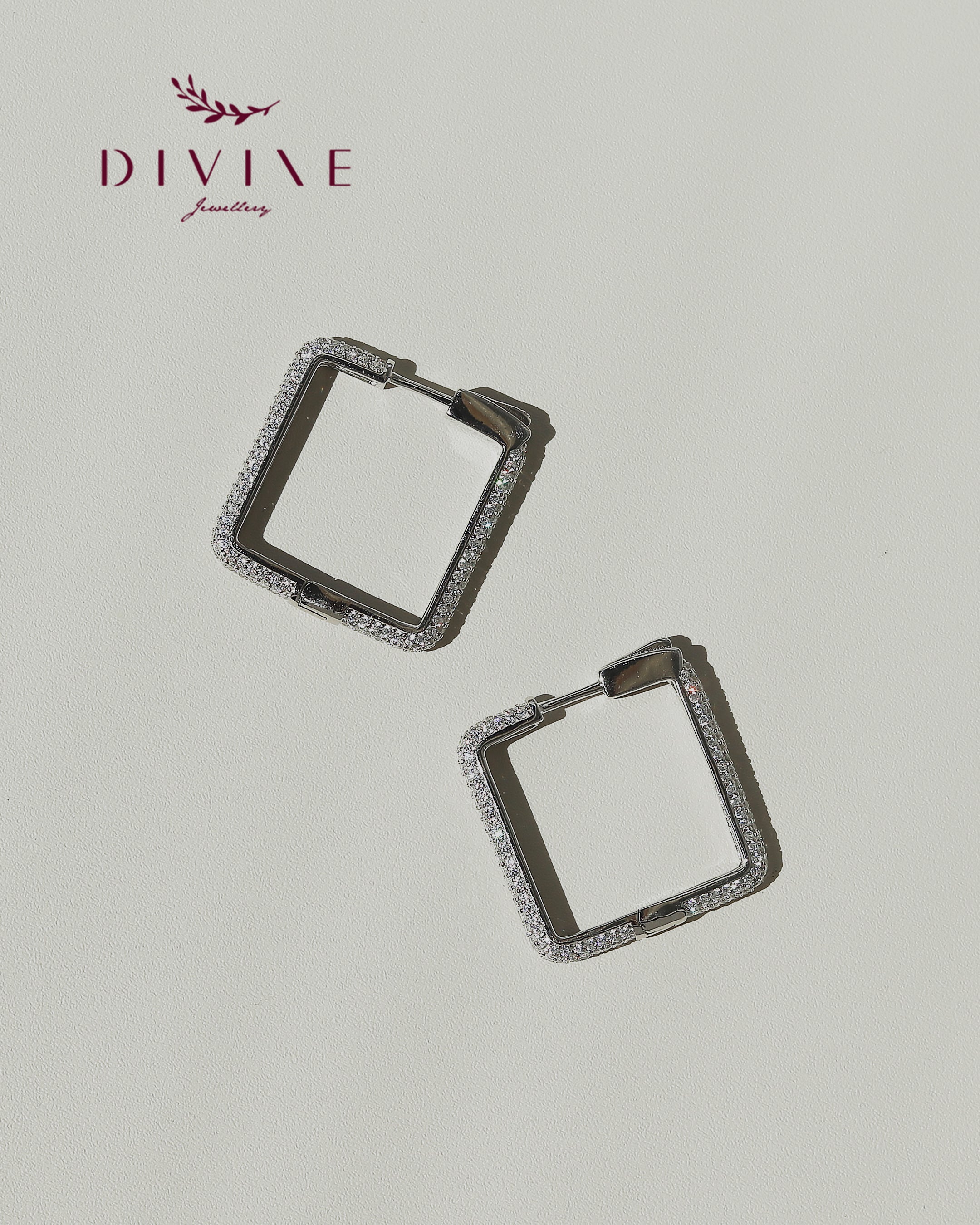 Silver earrings 124