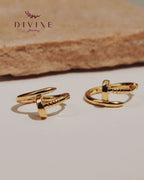 Silver earrings 129