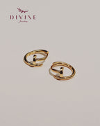 Silver earrings 129