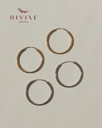 Silver earrings 132
