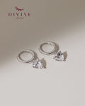 Silver earrings 136