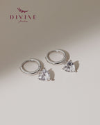 Silver earrings 136