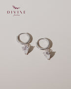 Silver earrings 136