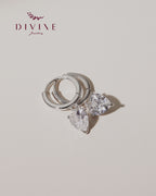 Silver earrings 136