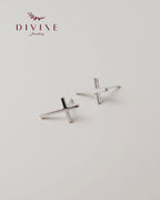 Silver earrings 141