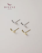 Silver earrings 142