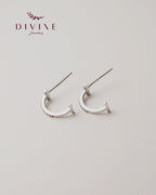 Silver earrings 143