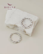 Silver earrings 145