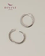 Silver earrings 146