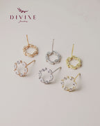 Silver earrings 154