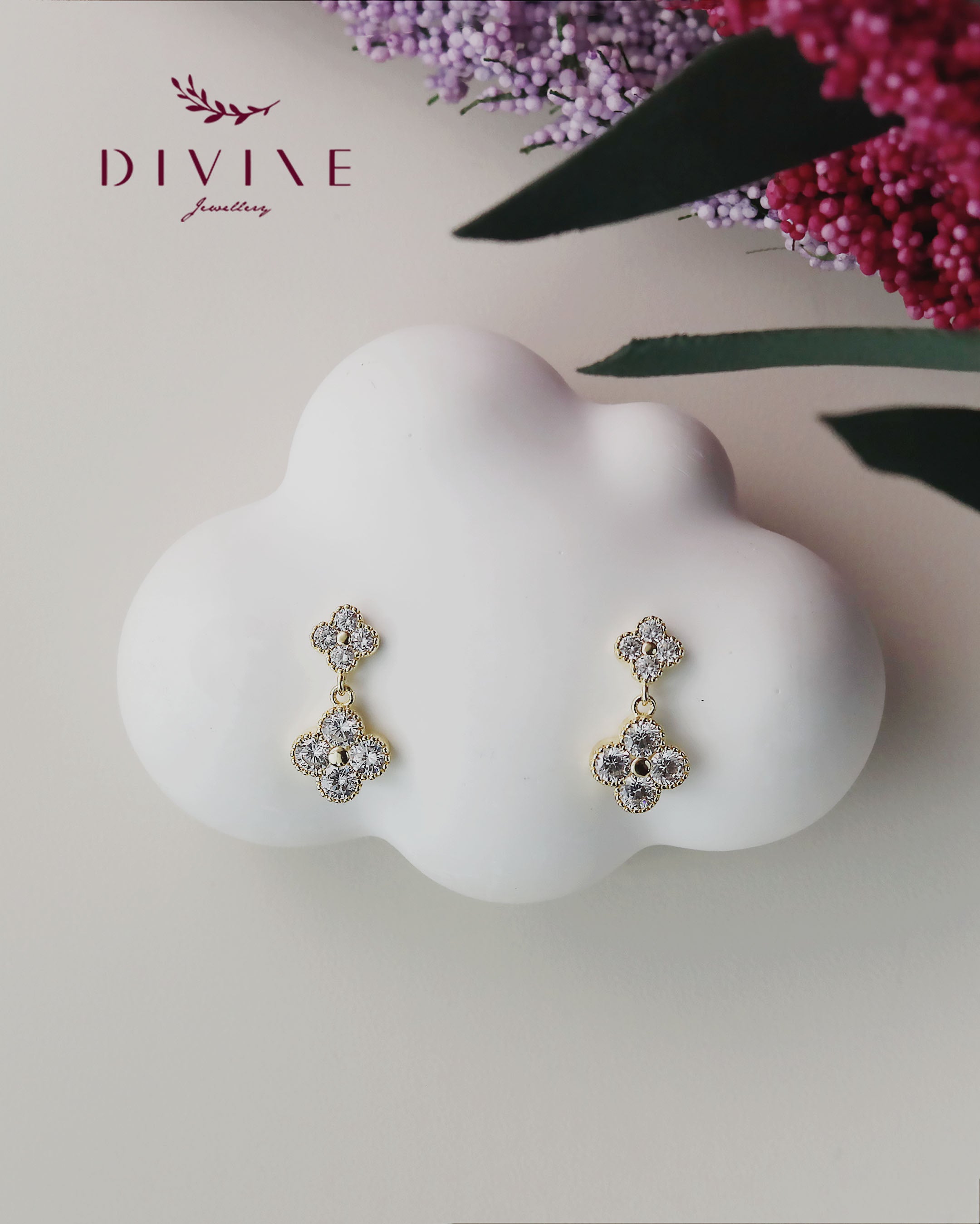Silver earrings 158