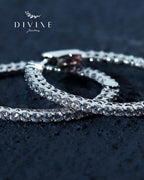 Silver earrings 113