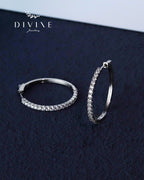 Silver earrings 114