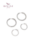 Silver earrings 107