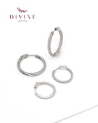 Silver earrings 107