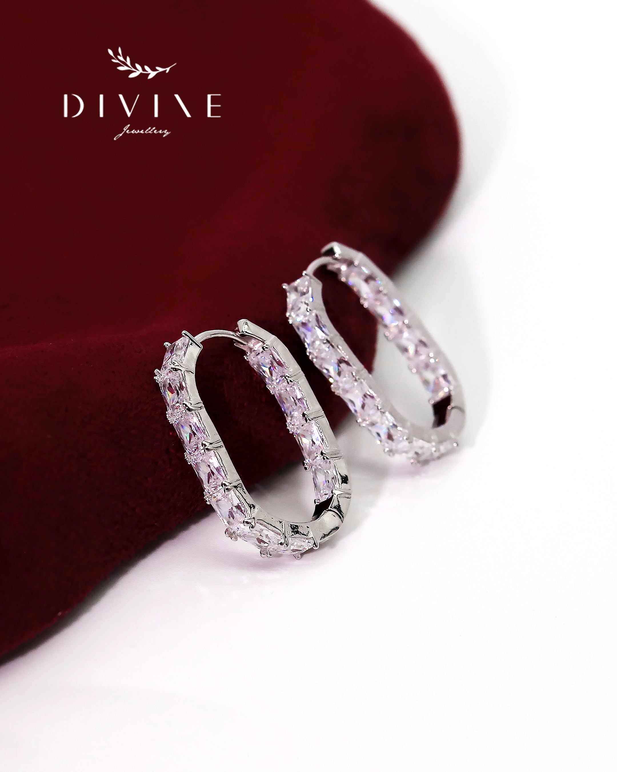 Silver earrings 118