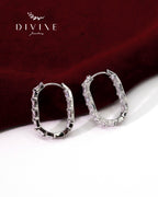 Silver earrings 118