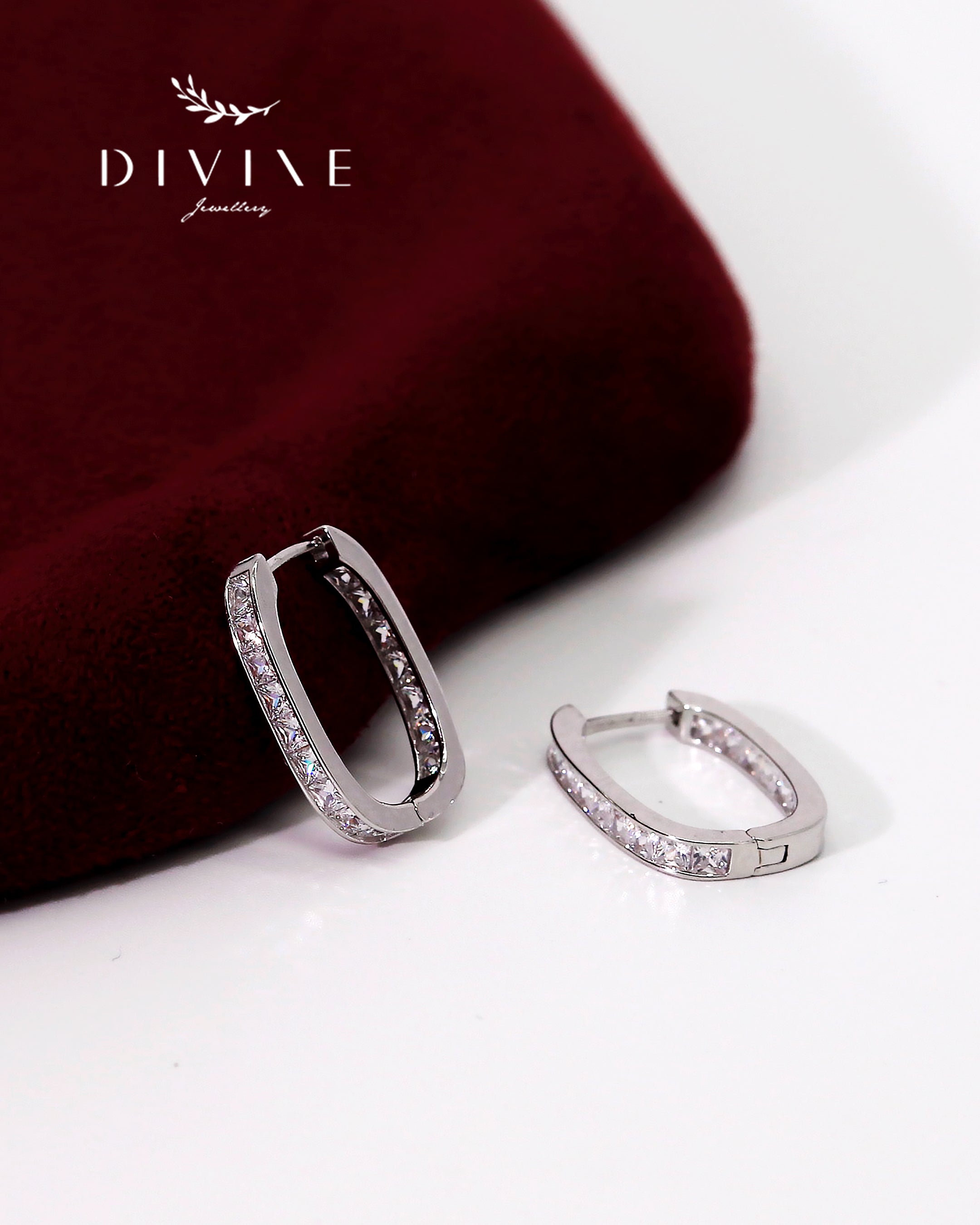Silver earrings 119