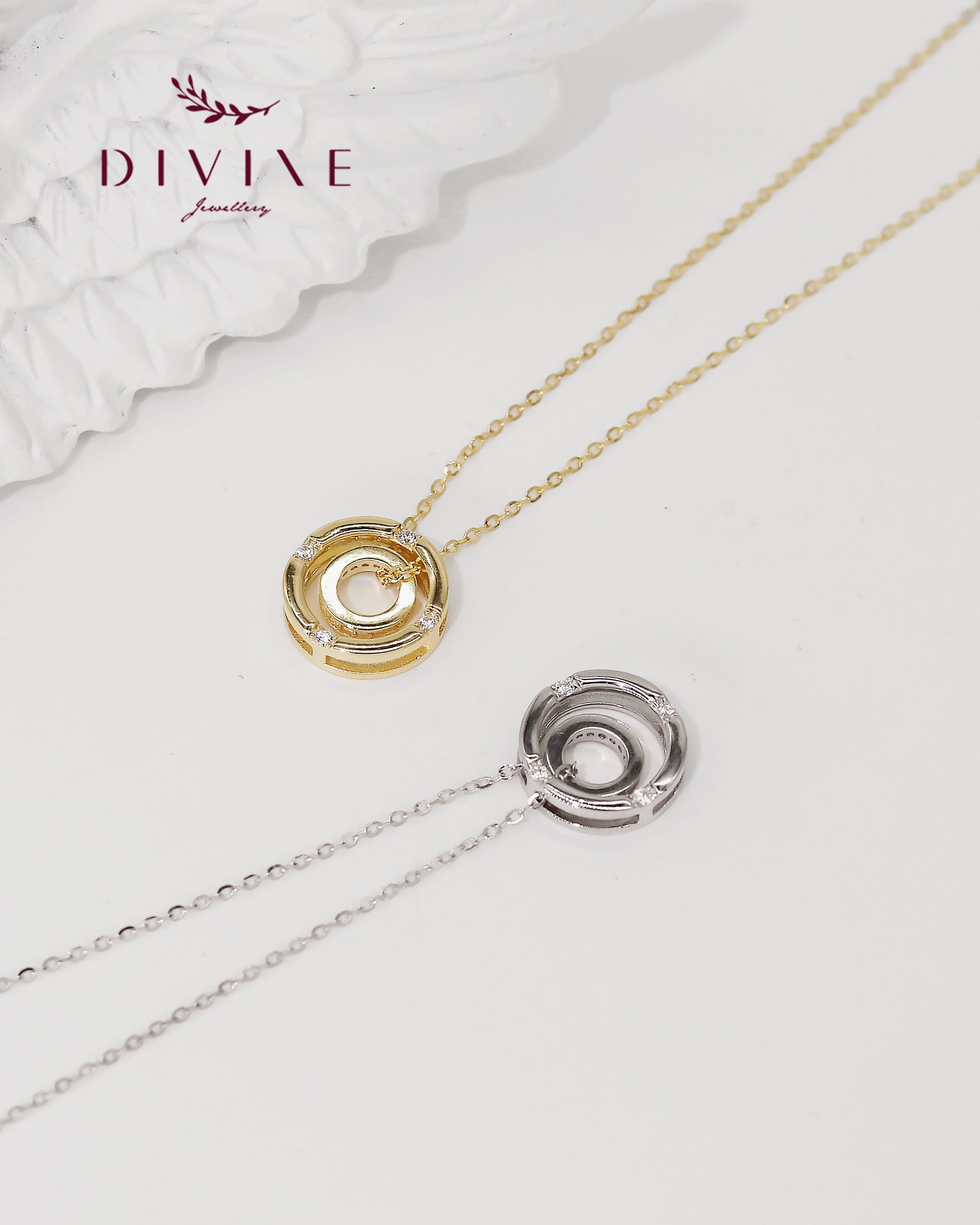 Silver Necklace 128