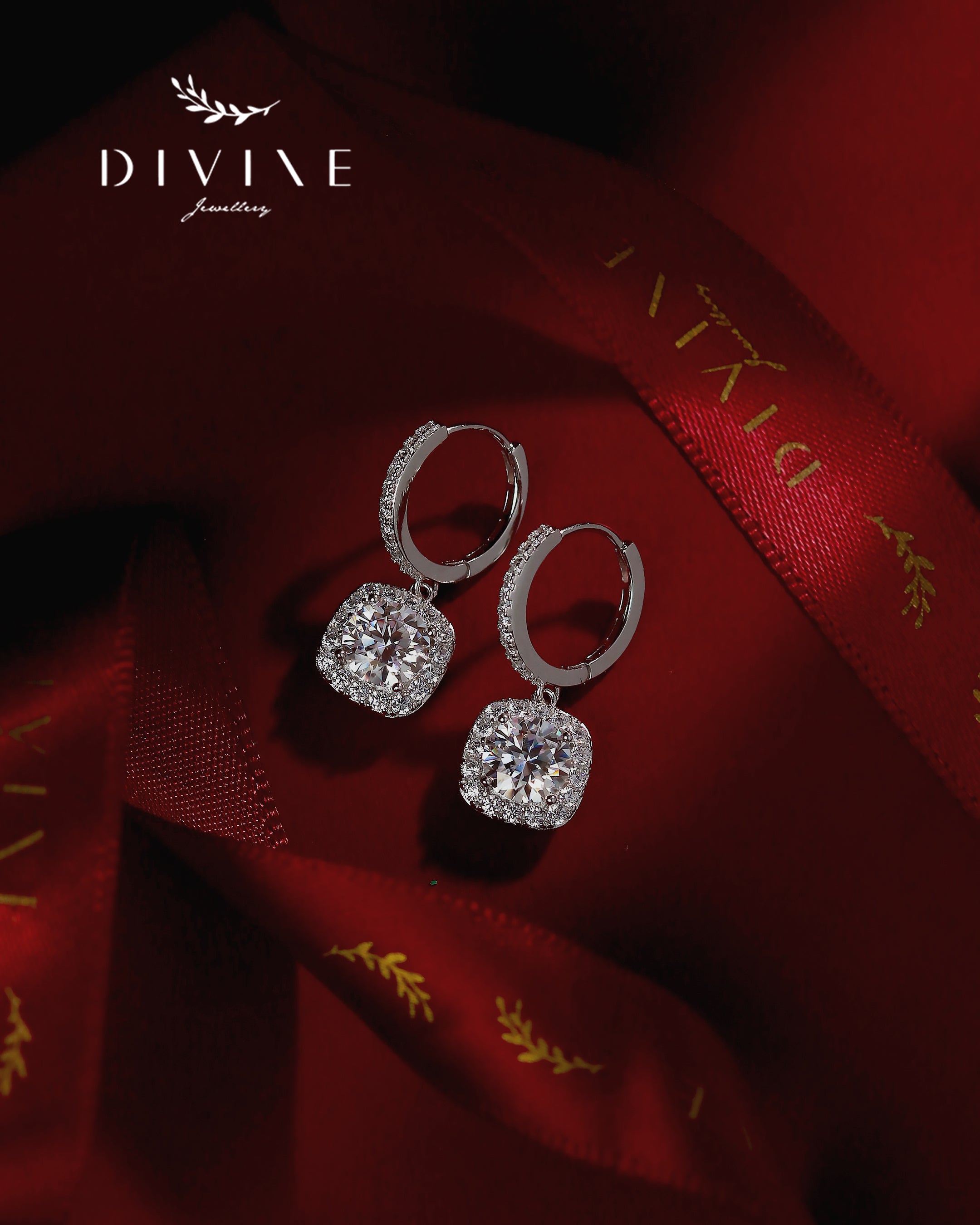 Moissanite Earrings 015