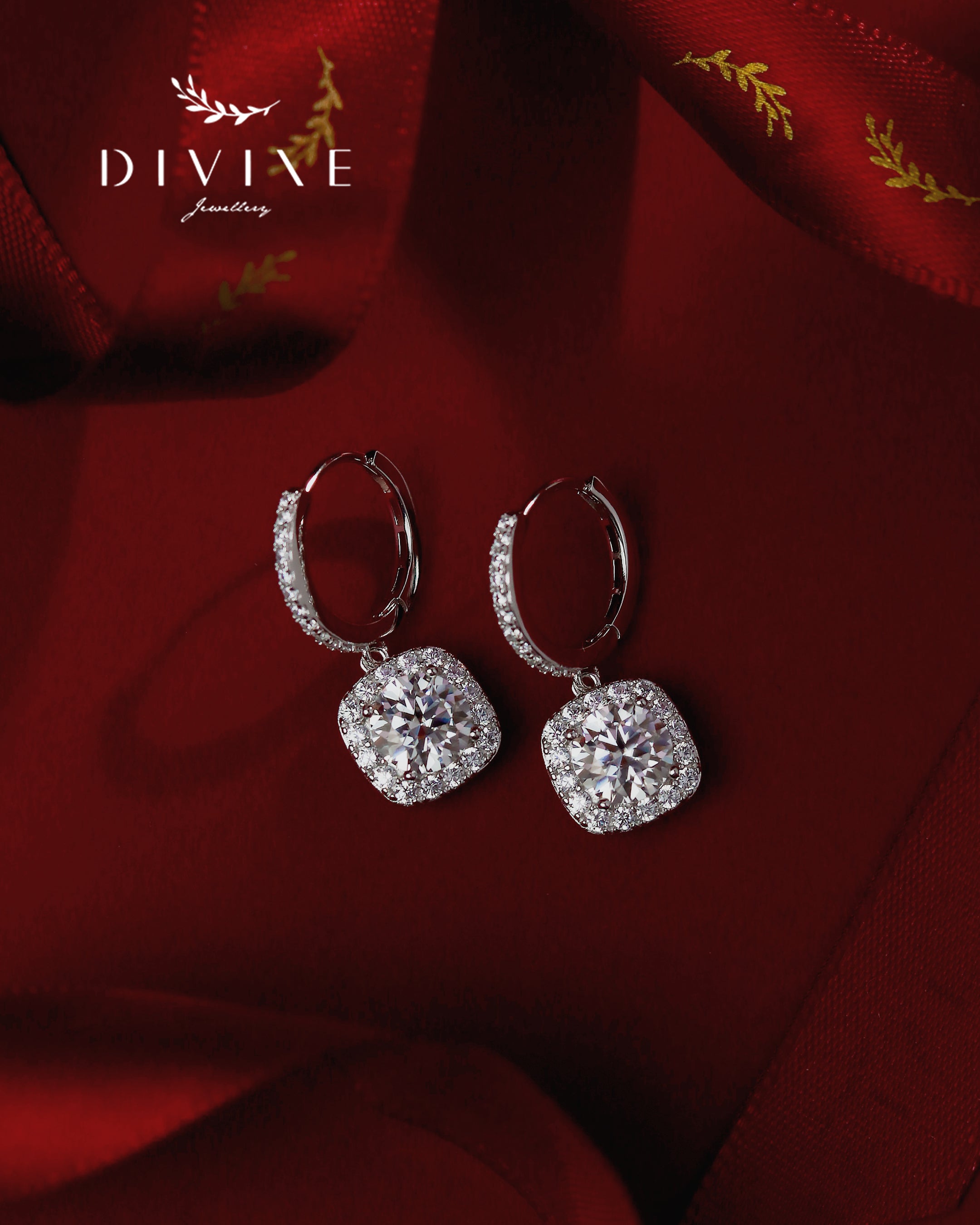 Moissanite Earrings 015