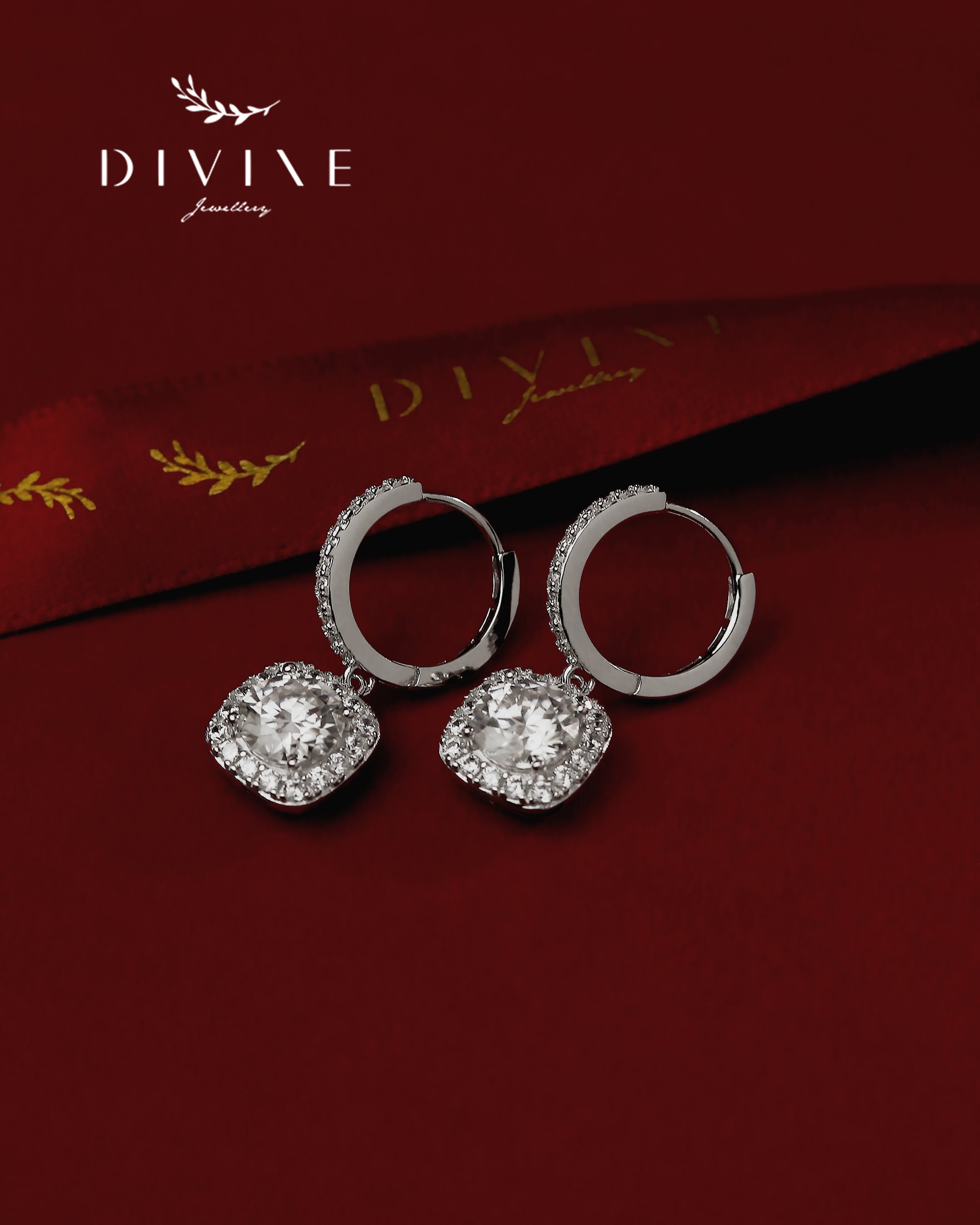 Moissanite Earrings 015