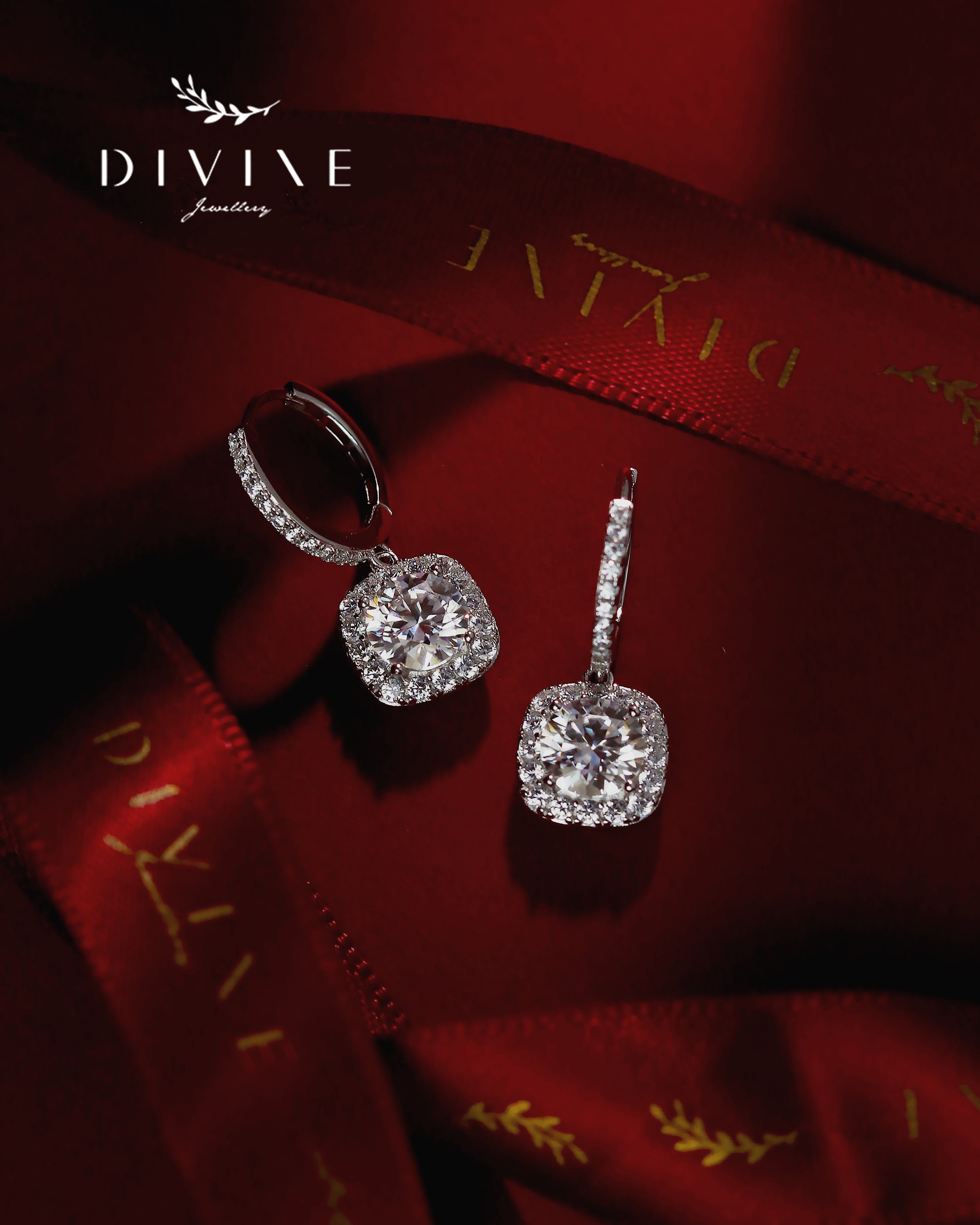 Moissanite Earrings 017