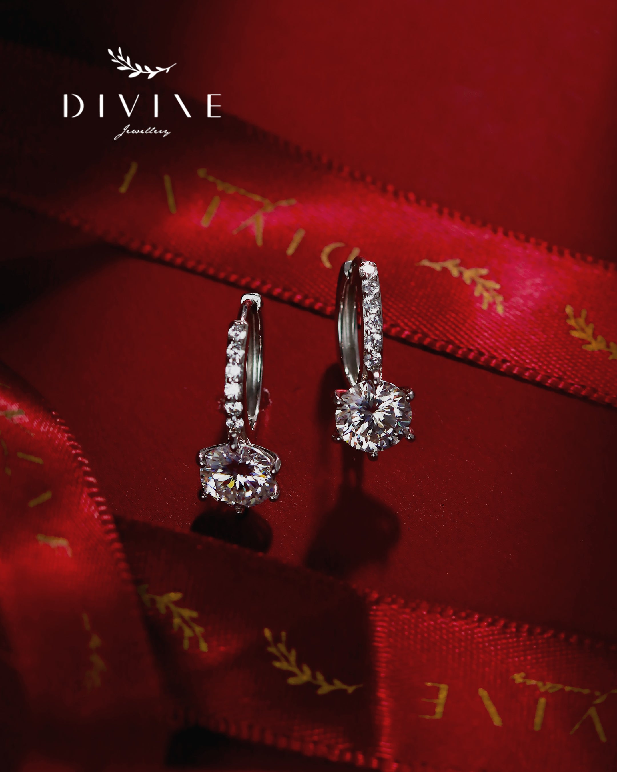 Moissanite Earrings 019