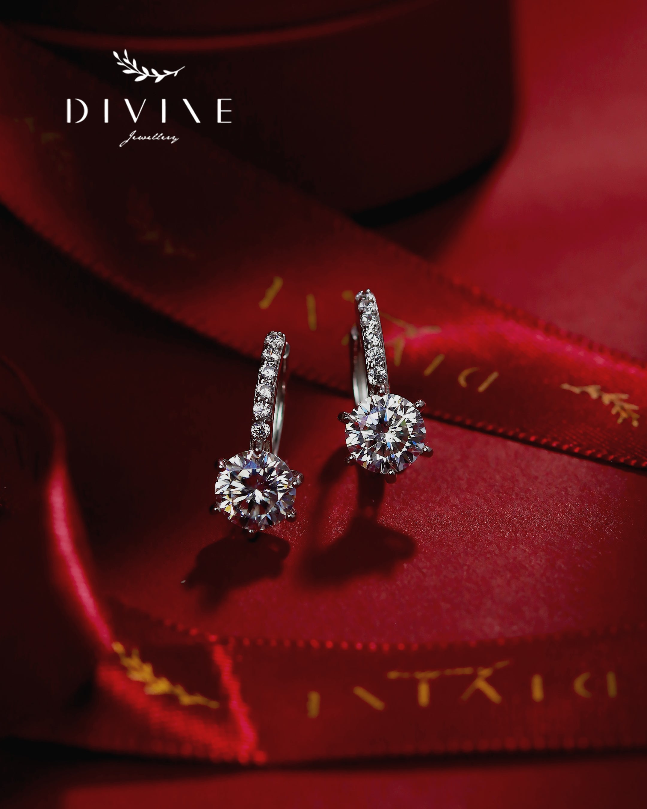 Moissanite Earrings 019