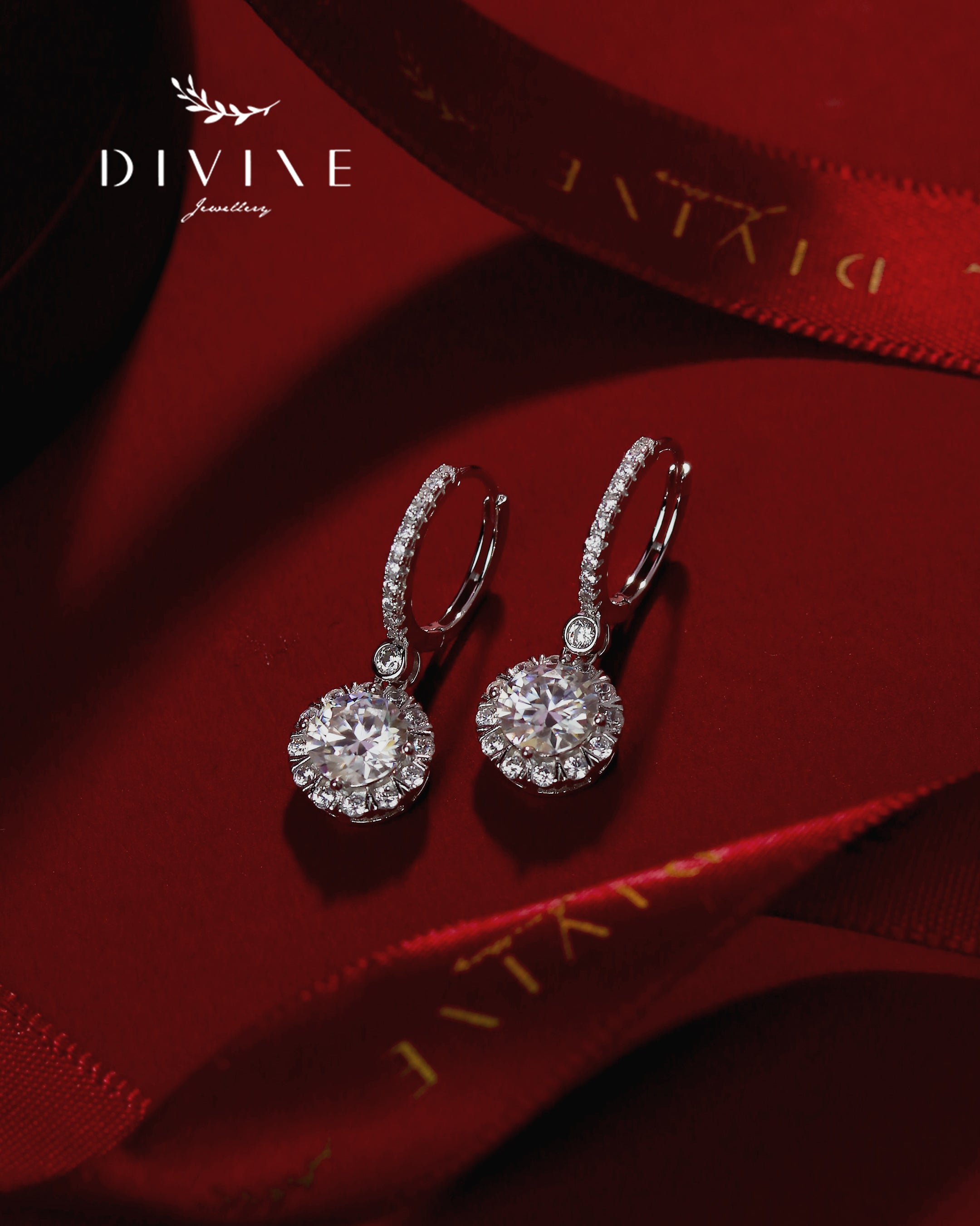 Moissanite Earrings 021