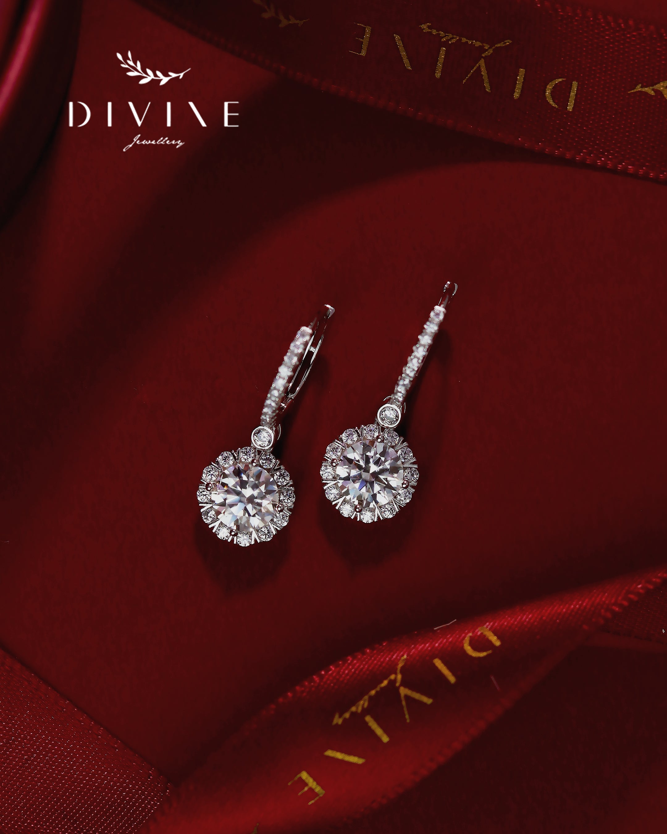 Moissanite Earrings 021
