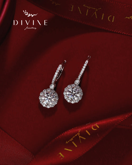 Moissanite Earrings 021