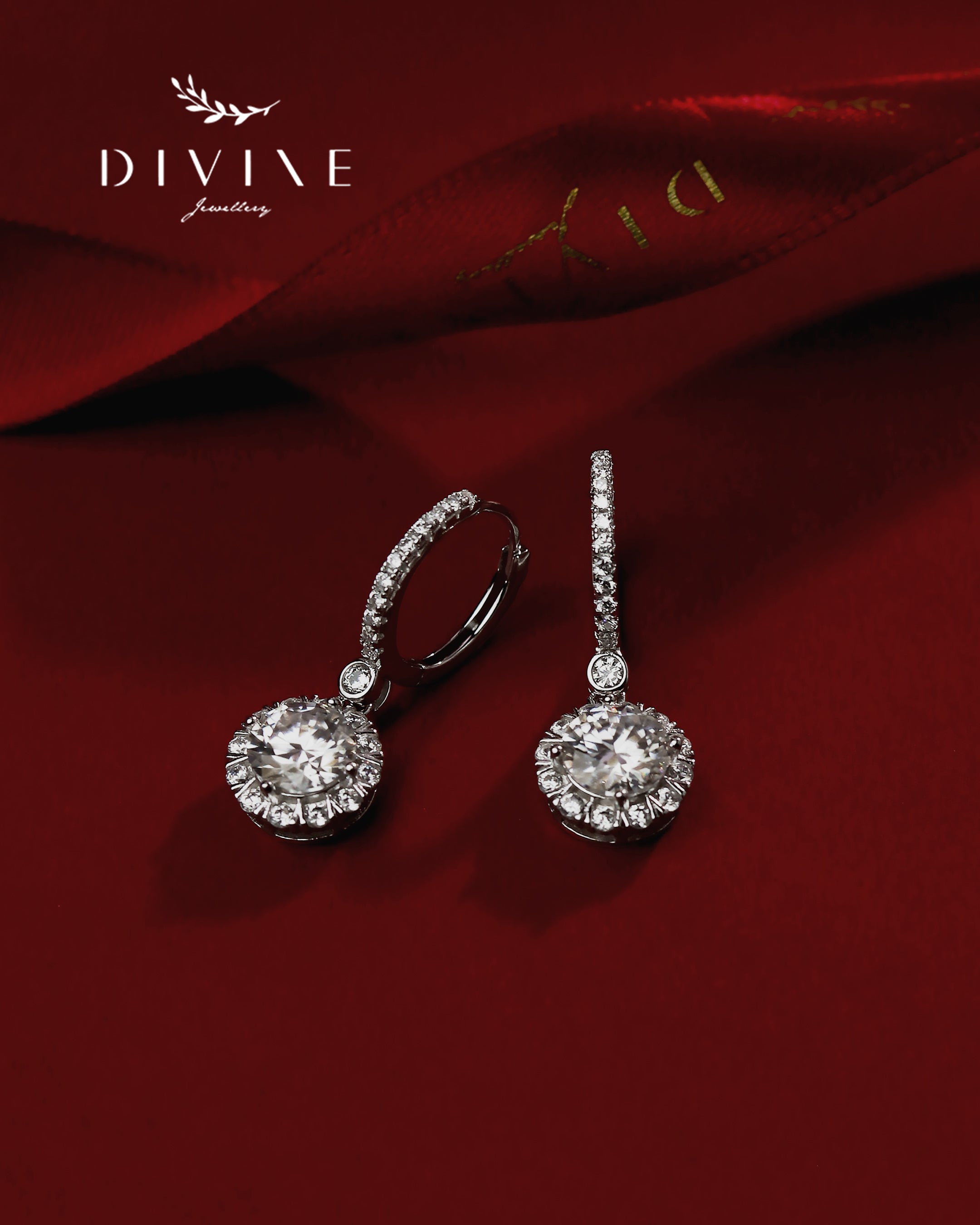 Moissanite Earrings 021