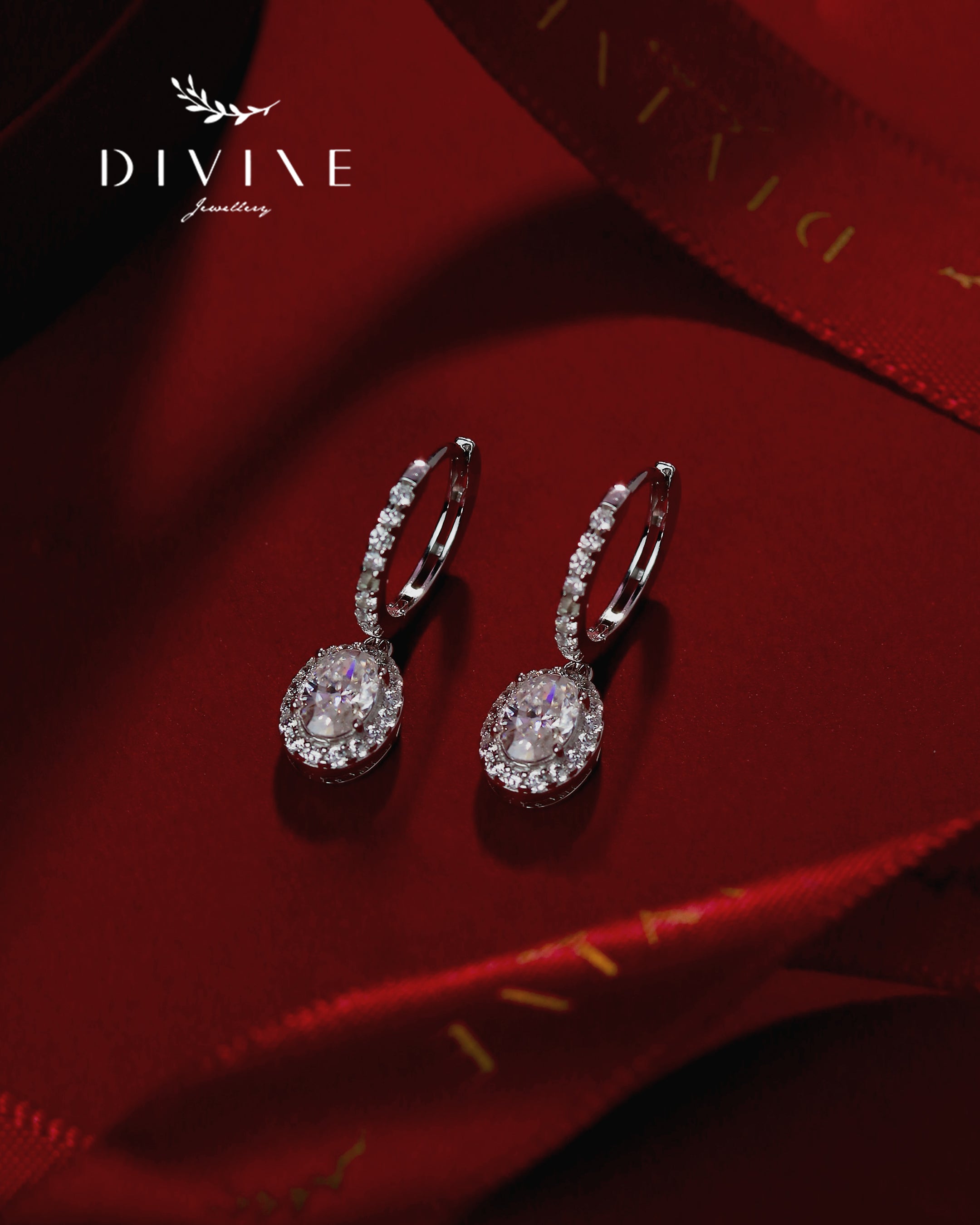 Moissanite Earrings 022