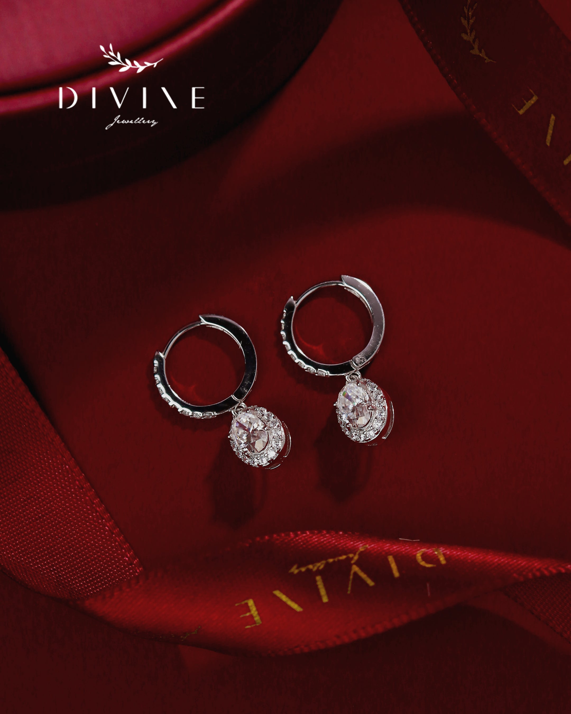 Moissanite Earrings 022