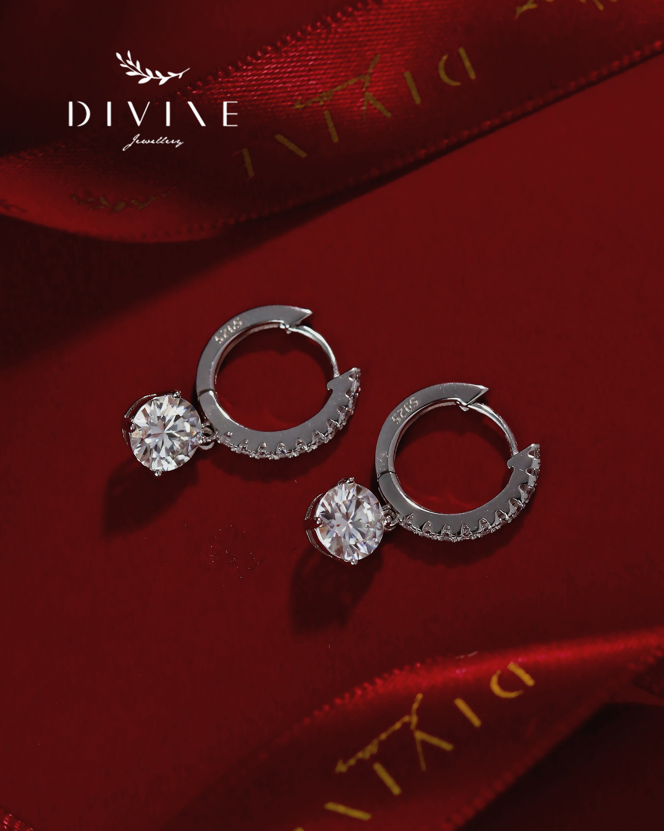 Moissanite Earrings 023