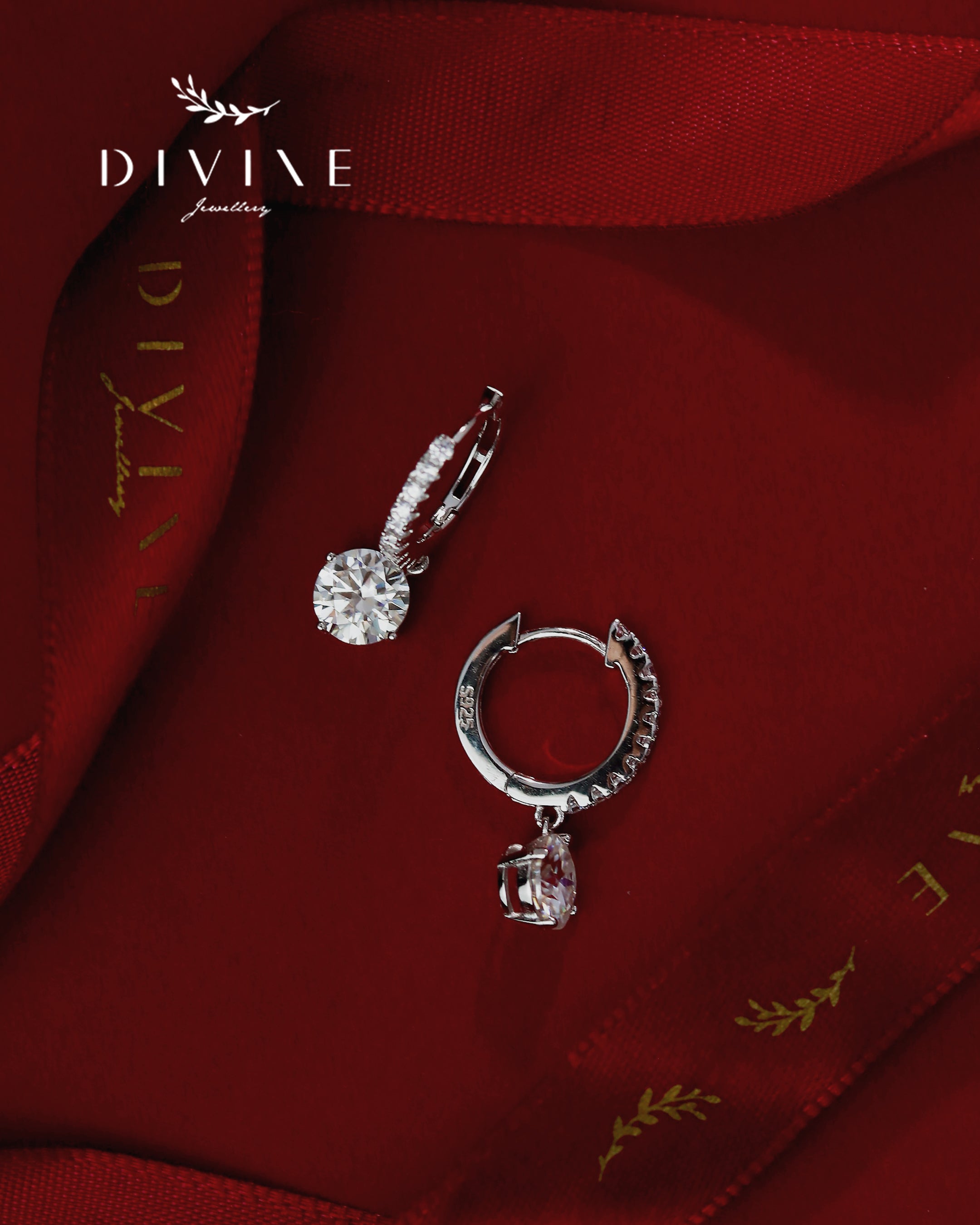 Moissanite Earrings 023