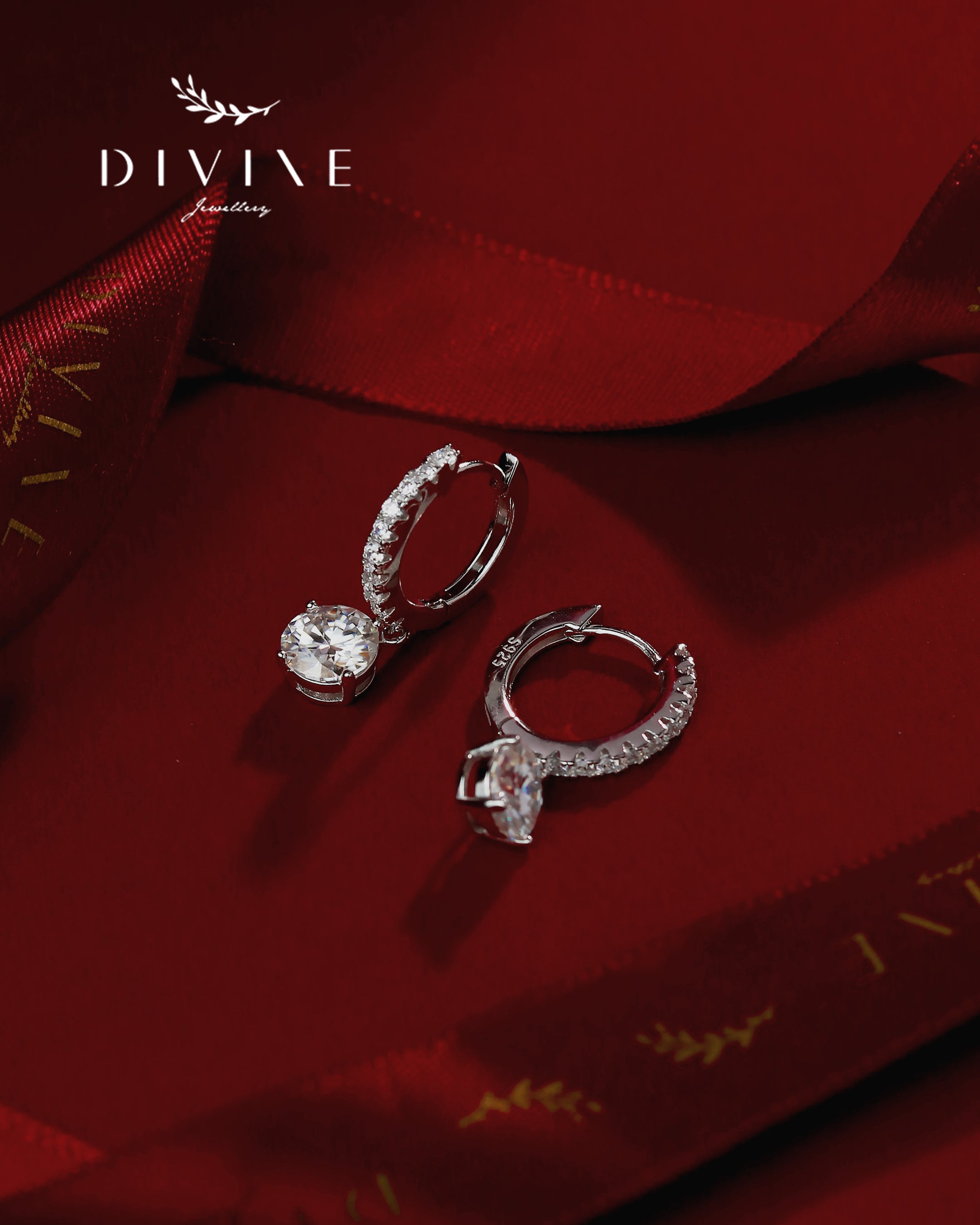 Moissanite Earrings 023