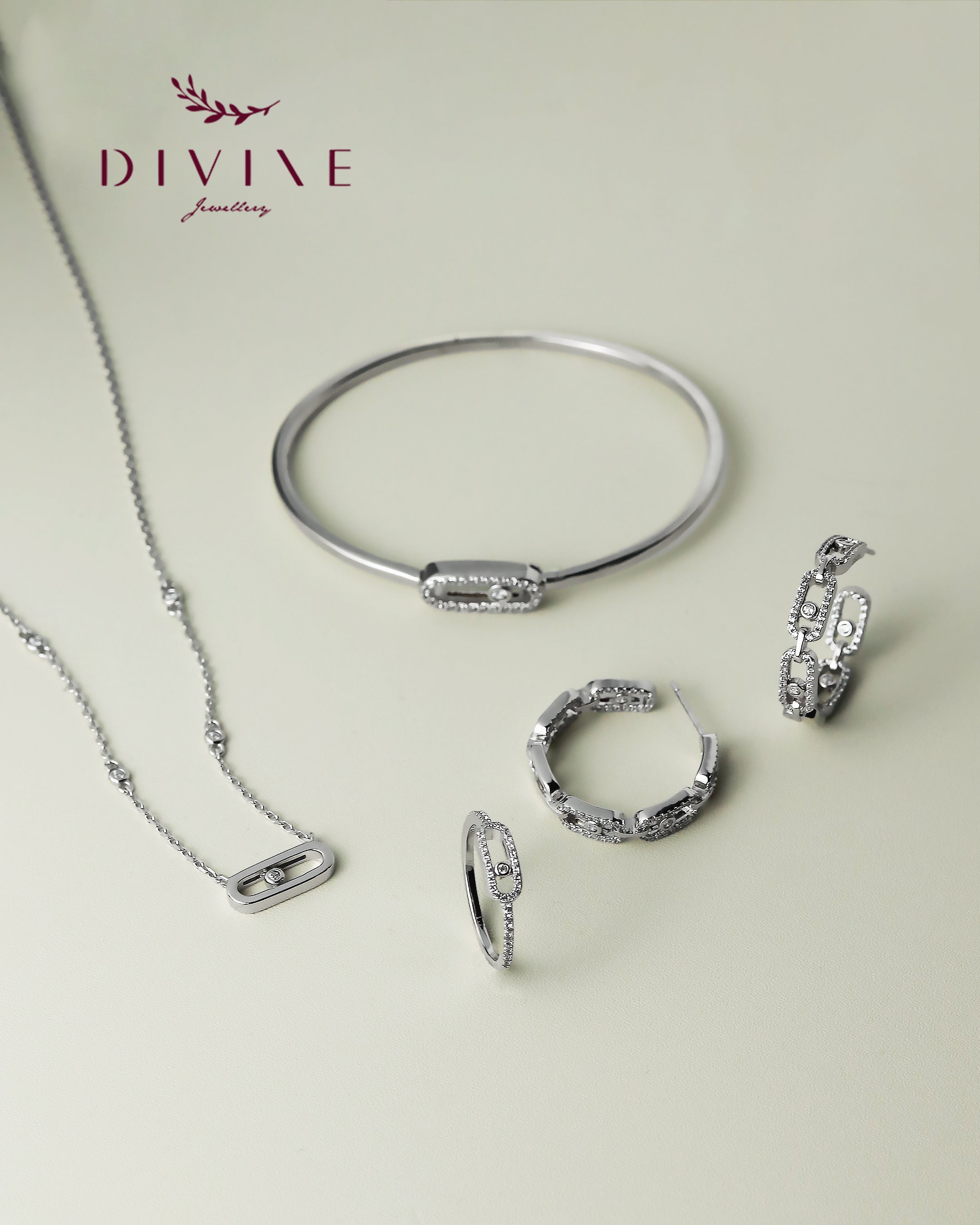 Silver earrings 223