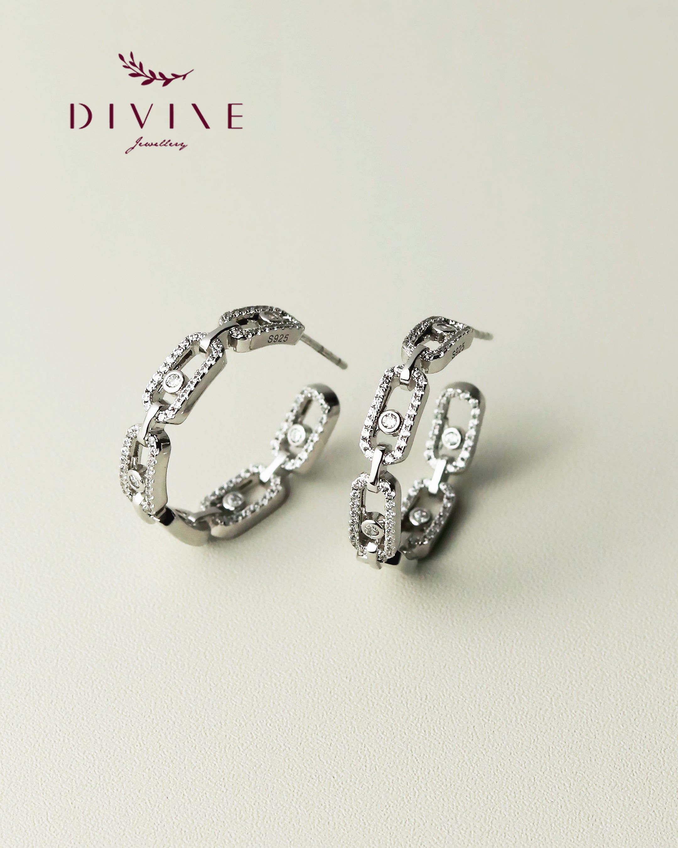 Silver earrings 223