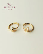 Silver earrings 224